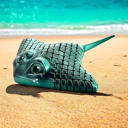 Manta Ray - Czarno / Turkusowa