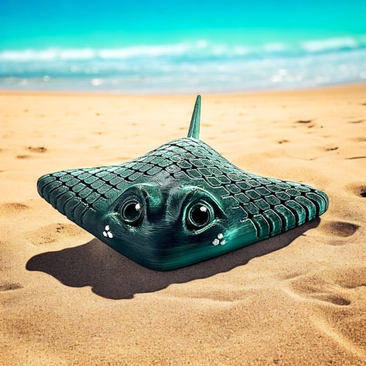 Manta Ray - Czarno / Turkusowa