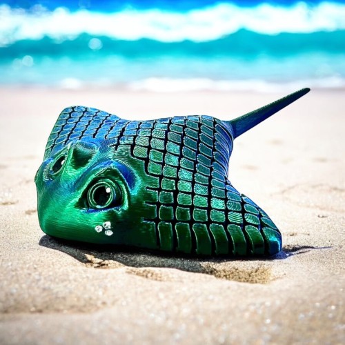 Manta Ray - Zielono / Niebieska