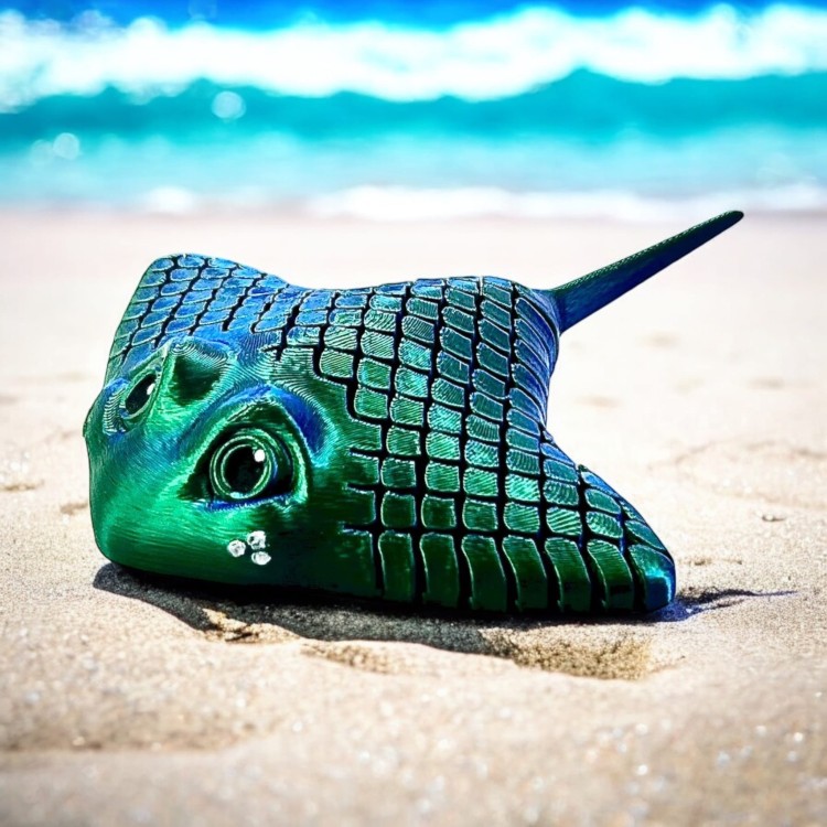 Manta Ray - Zielono / Niebieska