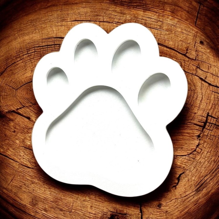 Ramka na zdjęcia - Psia łapa (Biała)