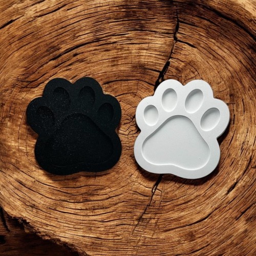 Ramka na zdjęcia - Psia łapa (Czarna)