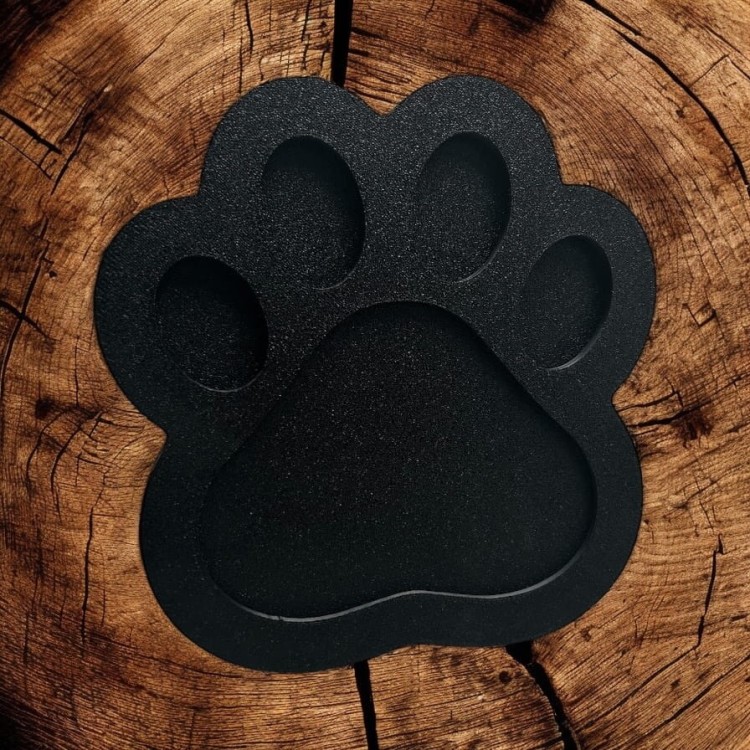 Ramka na zdjęcia - Psia łapa (Czarna)