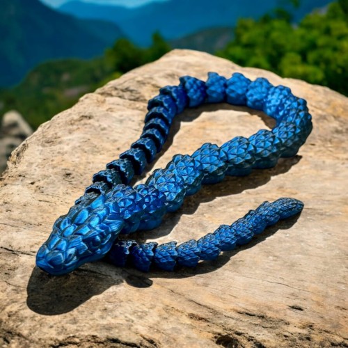 Brazylijska Kobra - Czarno / Niebieska