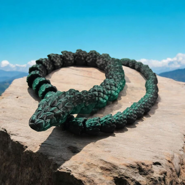 Brazylijska Kobra - Czarno / Zielona