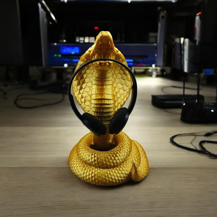 Stojak na słuchawki Cobra - Złota