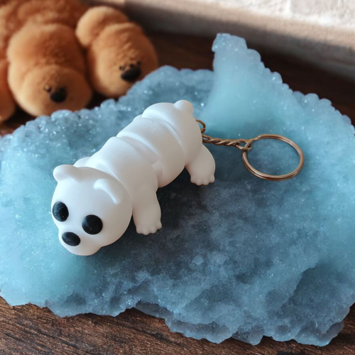 Brelok Miś - Biały