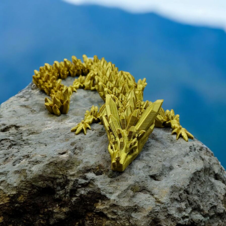 Smok kryształowy - Złoty