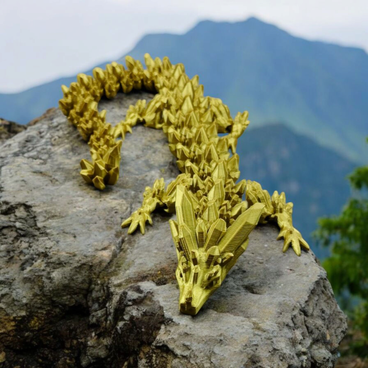 Smok kryształowy - Złoty