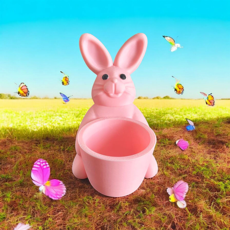 Zajączek z koszyczkiem - Różowy