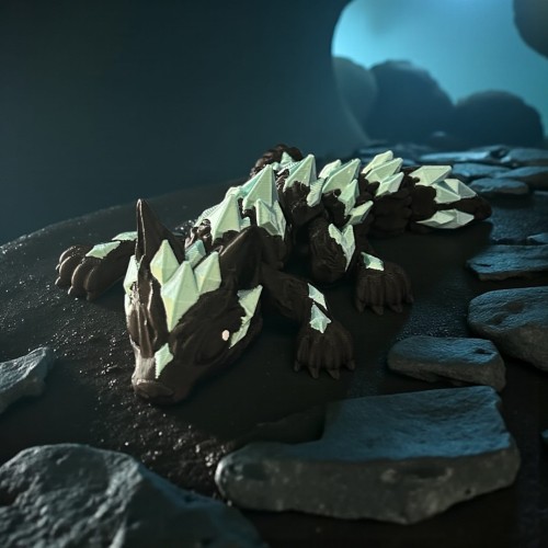 Wilk kryształowy 3D