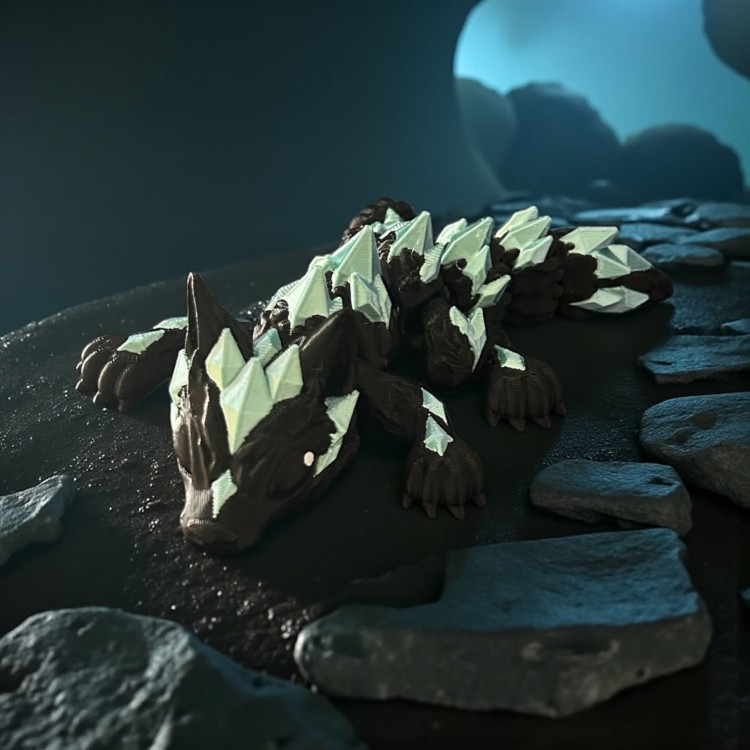 Wilk kryształowy 3D