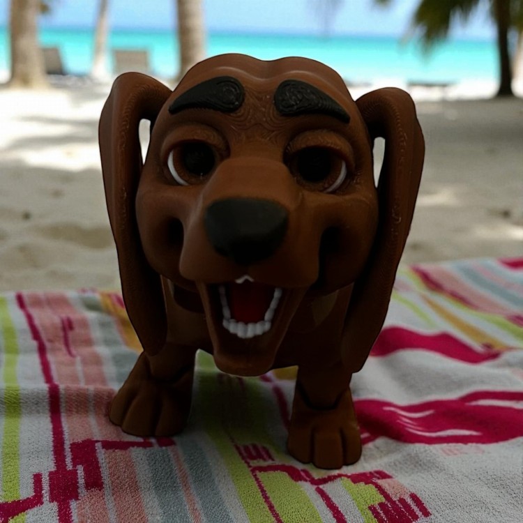 Pies druk 3D jamnik Winston