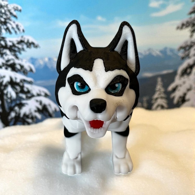 Pies druk 3D husky Maya
