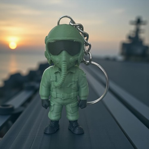 Brelok pilot myśliwca F-16