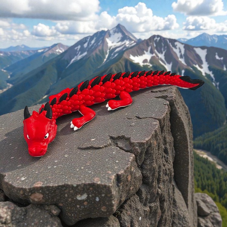 Smok chiński druk3d