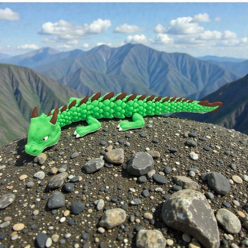 Smok chiński druk3d