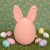 Otwierane jajko z uszami zająca - Różowe