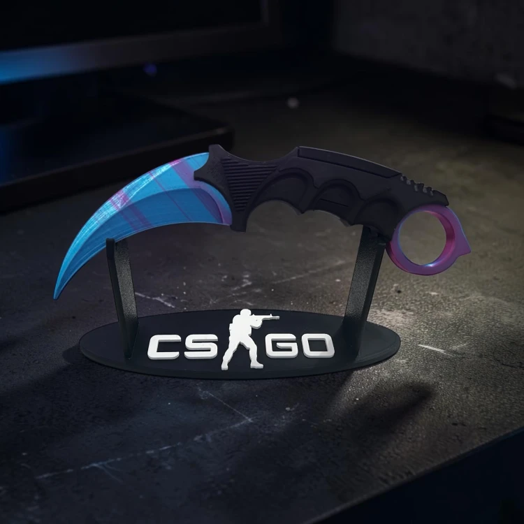 Nóż Karambit (FADE) Dekoracja CSGO i CS2 Druk 3D