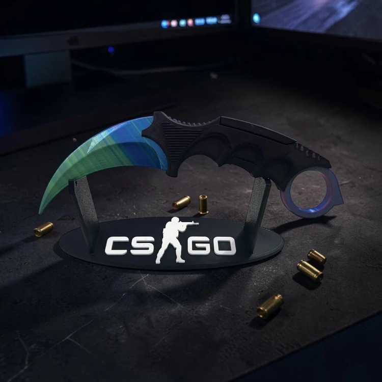 Nóż Karambit (MARBLE) Dekoracja CSGO i CS2 Druk 3D