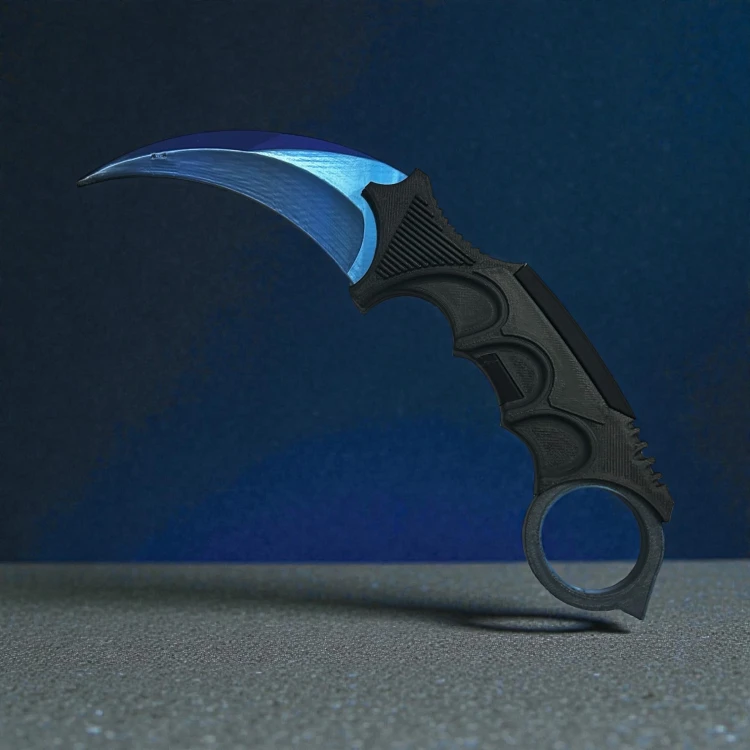 Nóż Karambit (BLUEBERRY) Dekoracja CSGO i CS2 Druk 3D