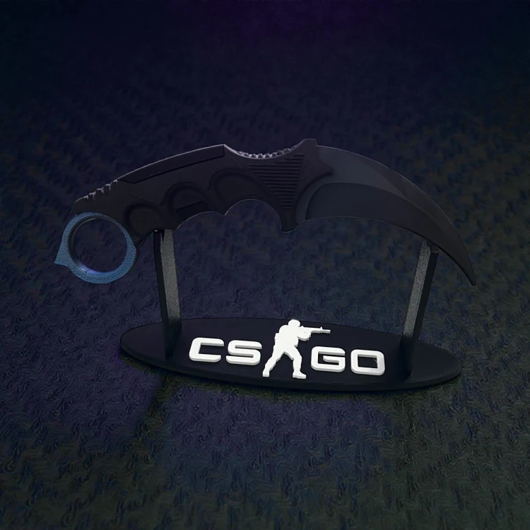 Nóż Karambit (BLUEBERRY) Dekoracja CSGO i CS2 Druk 3D