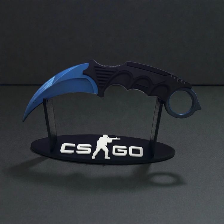 Nóż Karambit (BLUEBERRY) Dekoracja CSGO i CS2 Druk 3D