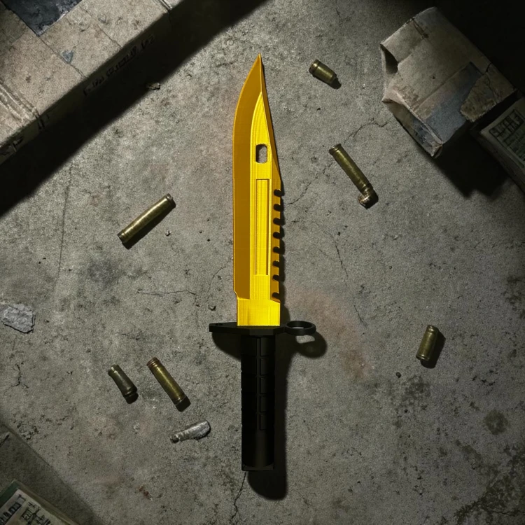 Nóż M9 Bayonet Doppler (GOLD) Dekoracja CSGO i CS2 Druk 3D